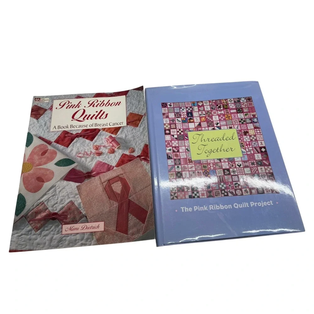 Leisure Arts Multi Quilt Pattern Books Breast Cancer Awareness Pink Ribbon